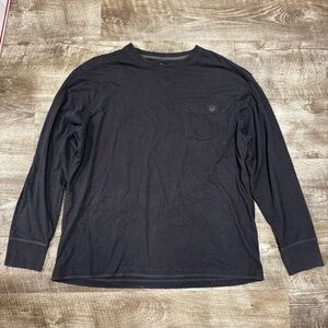 Wrangler Grey Long Sleeve Pocket Tee Size XL